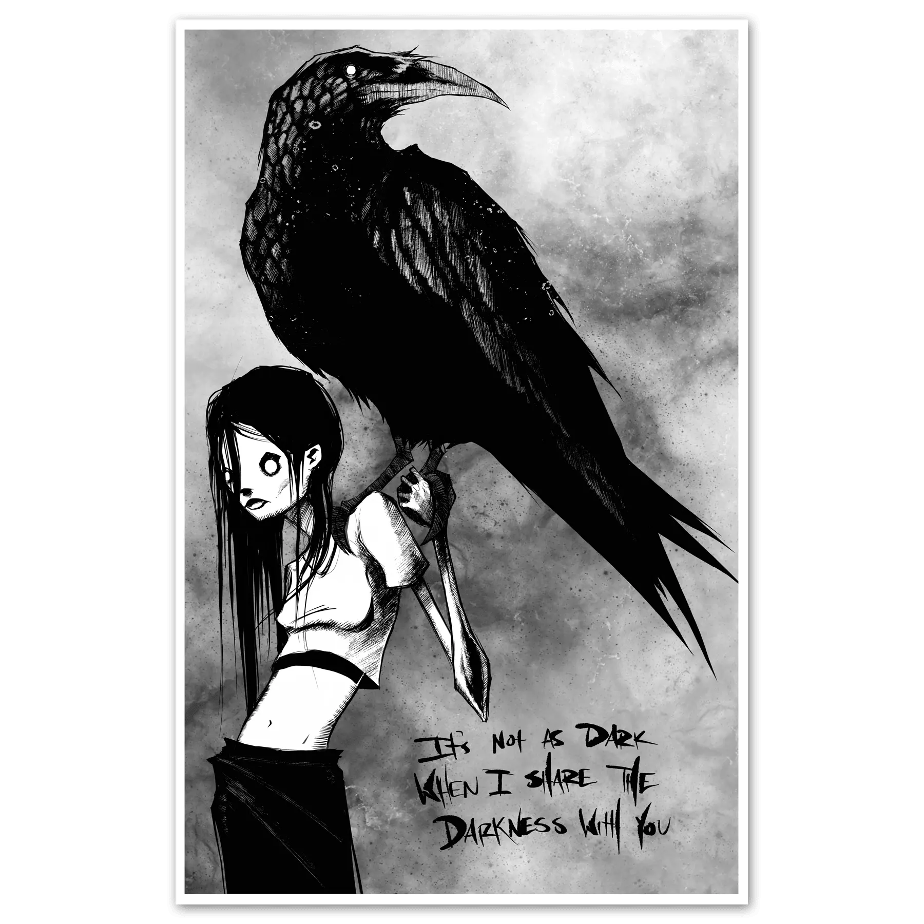 Sharing Darkness Print - Blade & Thread