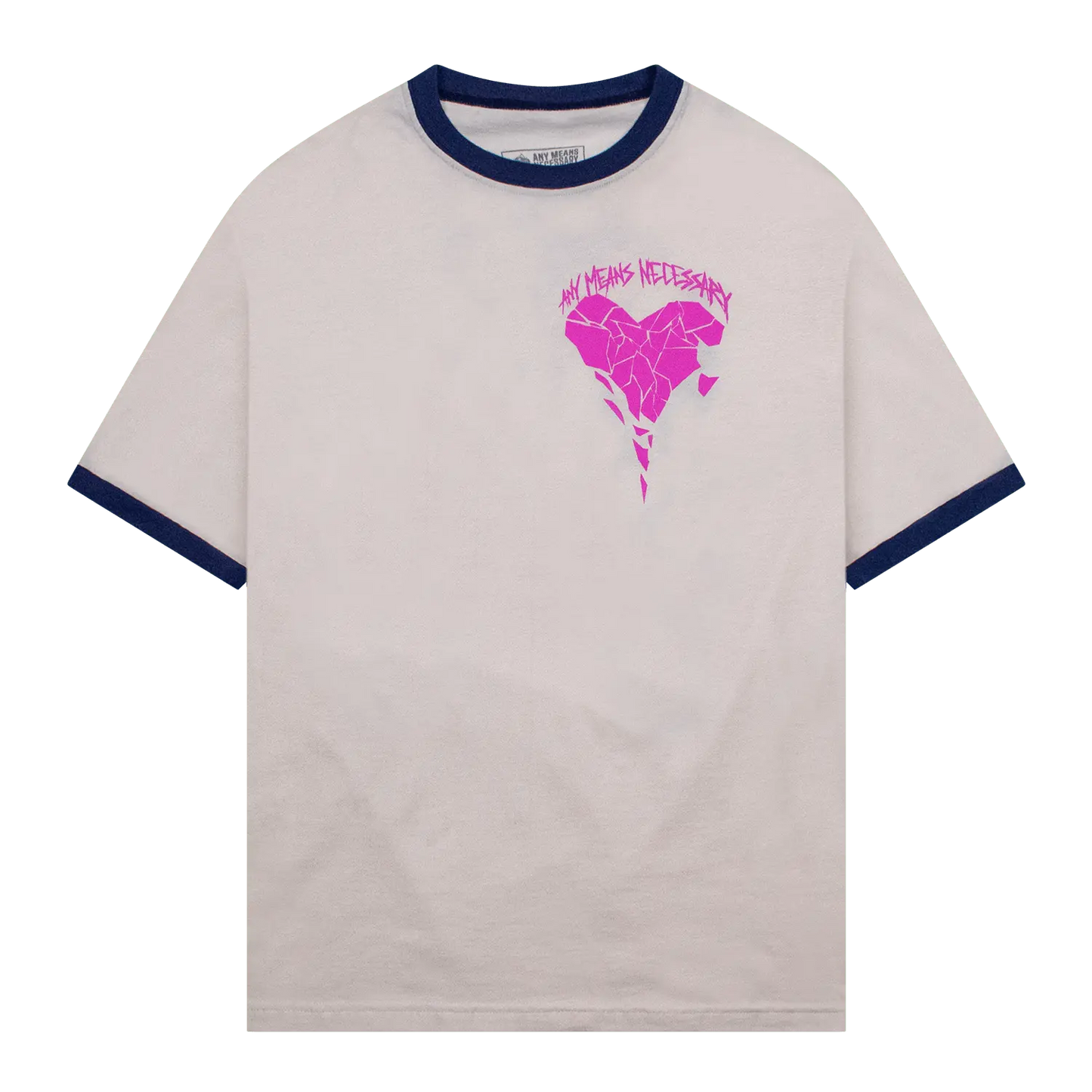 Sharp Edges T-Shirt Vintage White/Blue - Blade & Thread