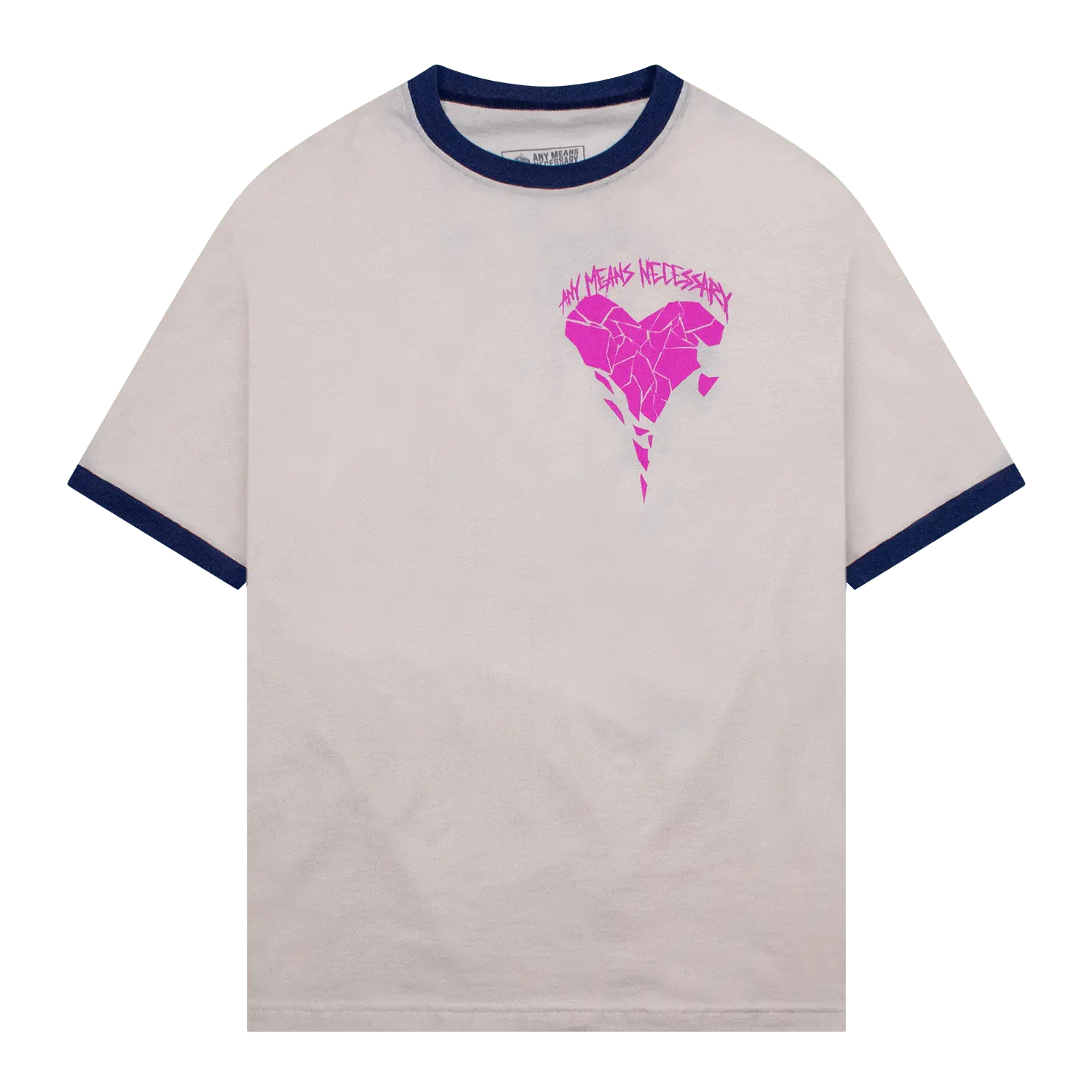 Sharp Edges T-Shirt Vintage White/Blue - Blade & Thread