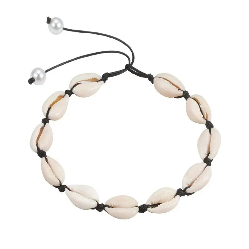 Shell Choker Bohemian Rope Agate Beaded Necklace - Blade & Thread