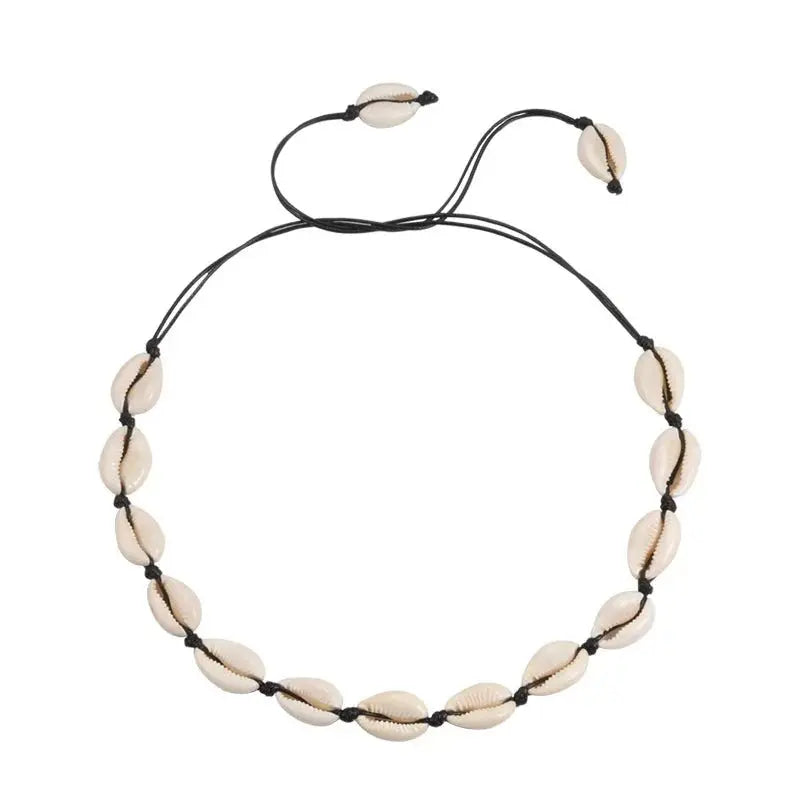 Shell Choker Bohemian Rope Agate Beaded Necklace - Blade & Thread