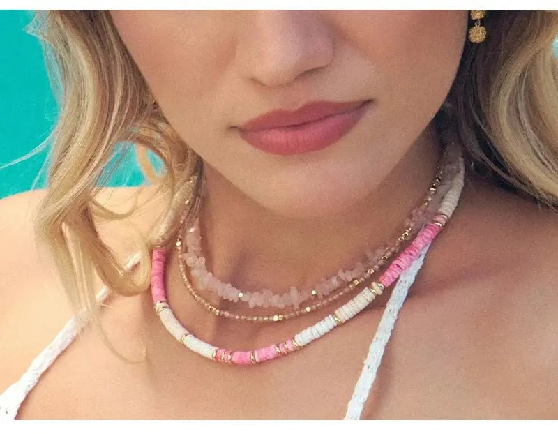 Shell Handmade Beaded Choker Surfer Necklaces - Blade & Thread