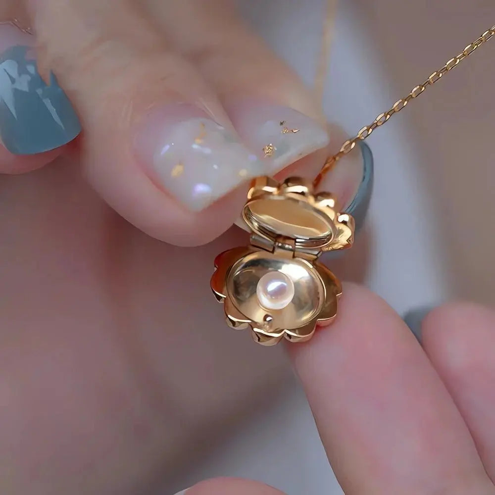 shell pearl pendant necklace - Blade & Thread