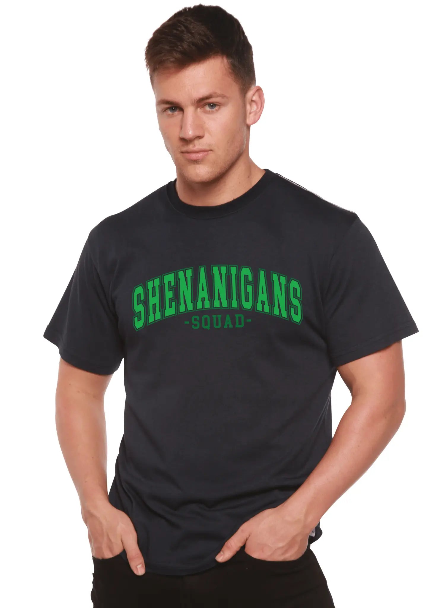 Shenanigans Squad Unisex Bamboo/Cotton Graphic T-Shirt - Blade & Thread