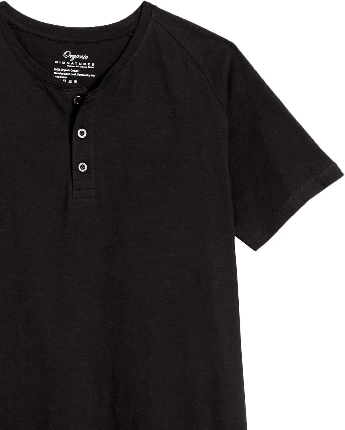 Short-Sleeve 100% Organic Cotton Lightweight Slub Henley Shirt for Men - Blade & Thread