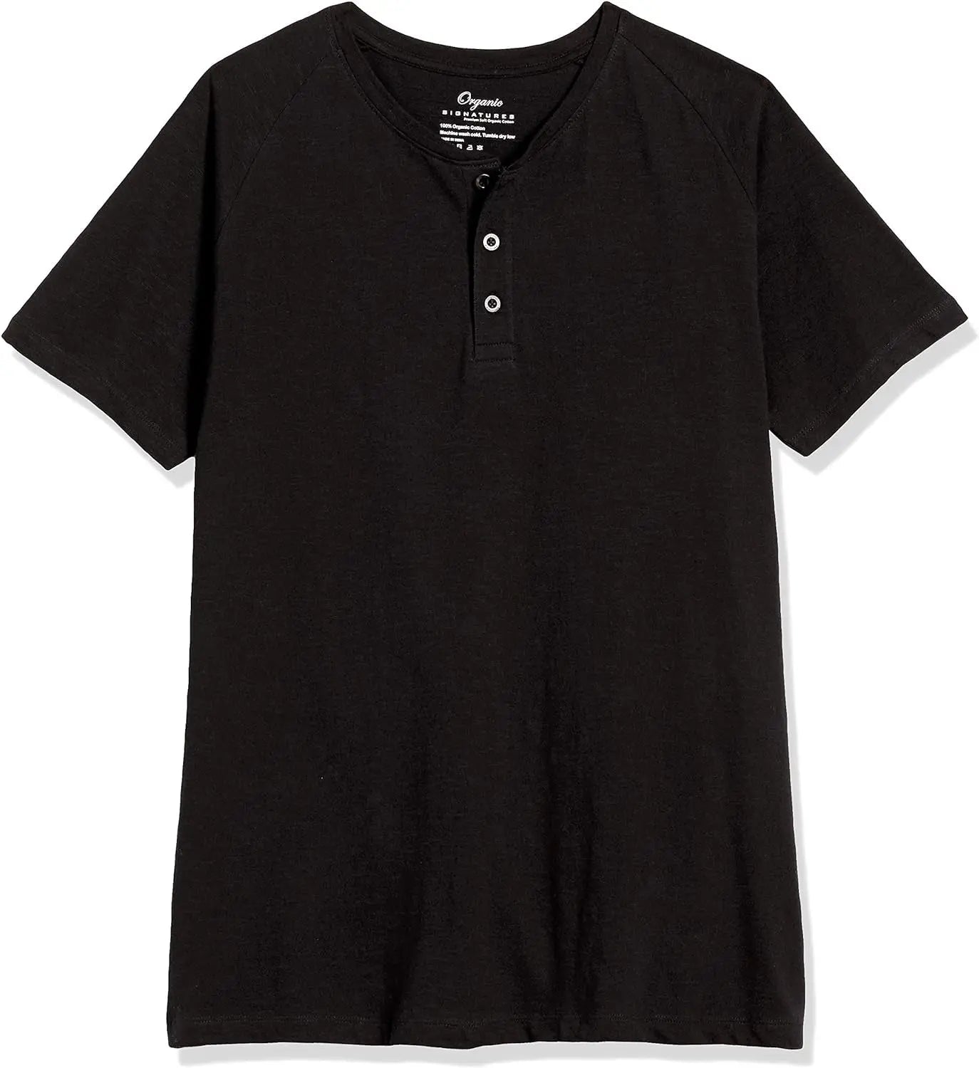 Short-Sleeve 100% Organic Cotton Lightweight Slub Henley Shirt for Men - Blade & Thread