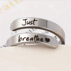 Silver Spiral Heart Ring - Blade & Thread