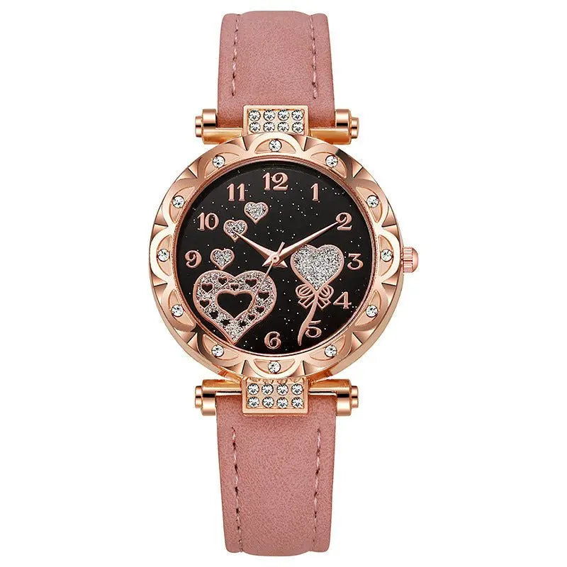 Simple leather strap quartz watch for students - Blade & Thread