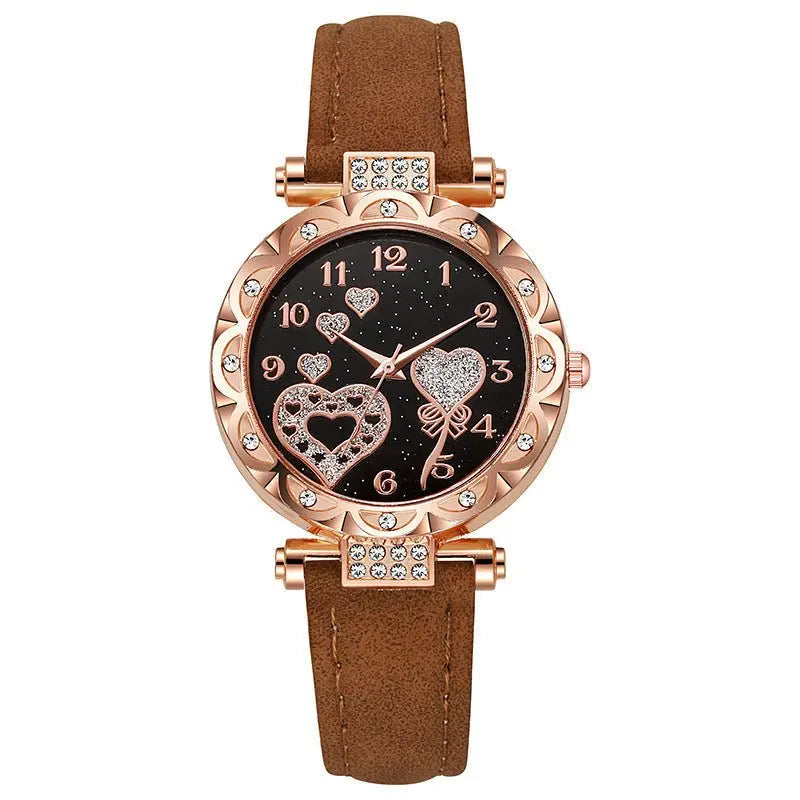 Simple leather strap quartz watch for students - Blade & Thread