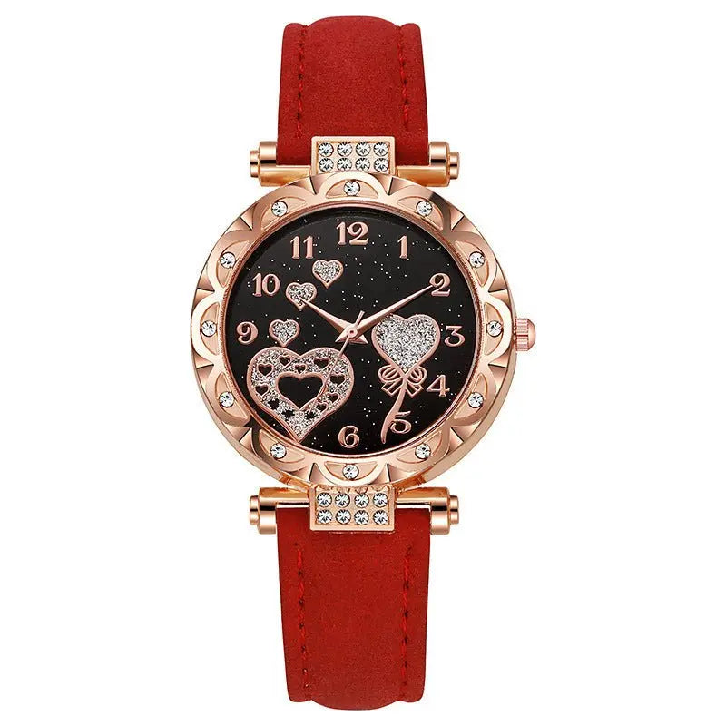Simple leather strap quartz watch for students - Blade & Thread