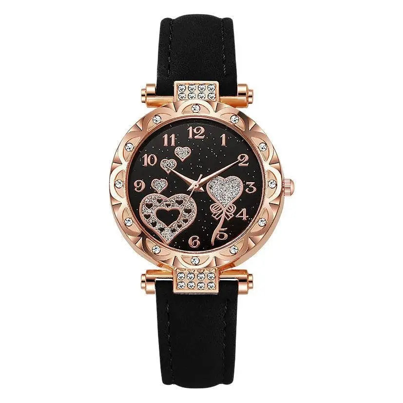 Simple leather strap quartz watch for students - Blade & Thread
