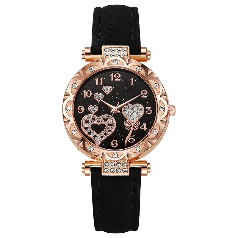 Simple leather strap quartz watch for students - Blade & Thread