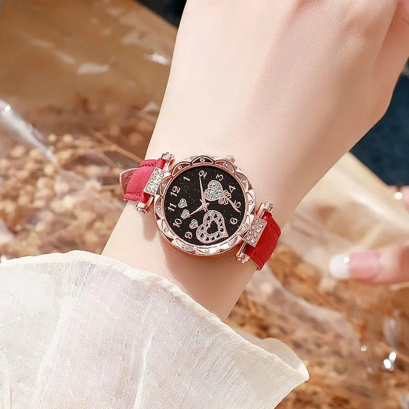 Simple leather strap quartz watch for students - Blade & Thread