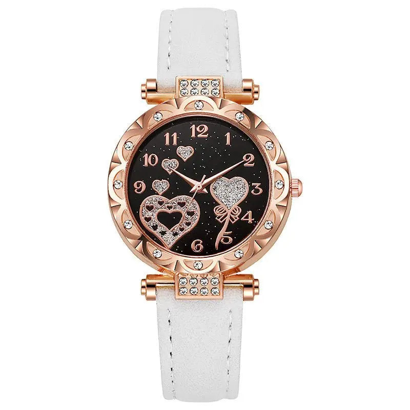 Simple leather strap quartz watch for students - Blade & Thread