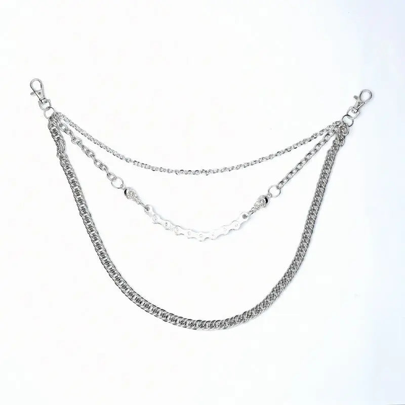 Skull car plate chain hip-hop pants chain - Blade & Thread