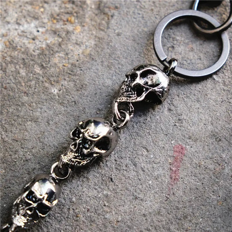 Skull head big ghost head dark hip-hop personality waist Pants Chain - Blade & Thread