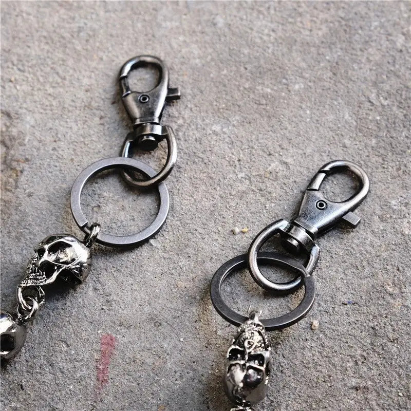 Skull head big ghost head dark hip-hop personality waist Pants Chain - Blade & Thread