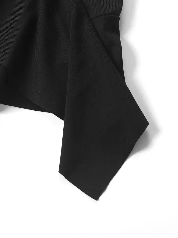 Sleeveless Strap Backless Folds Split Bodycon - Blade & Thread