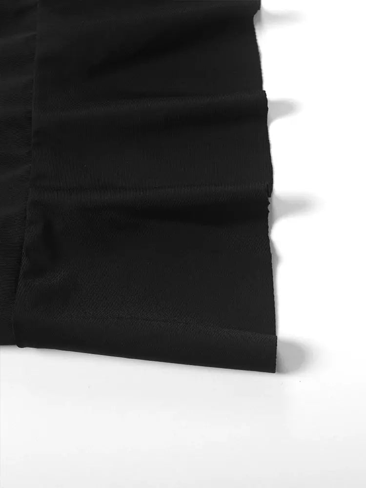 Sleeveless Strap Backless Folds Split Bodycon - Blade & Thread