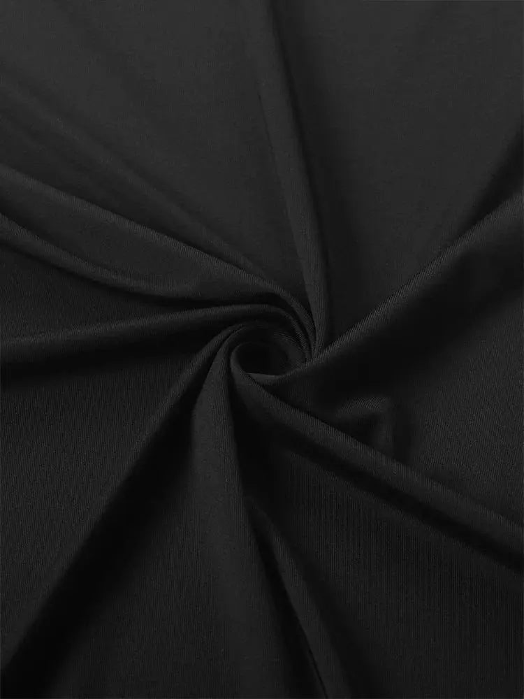 Sleeveless Strap Backless Folds Split Bodycon - Blade & Thread