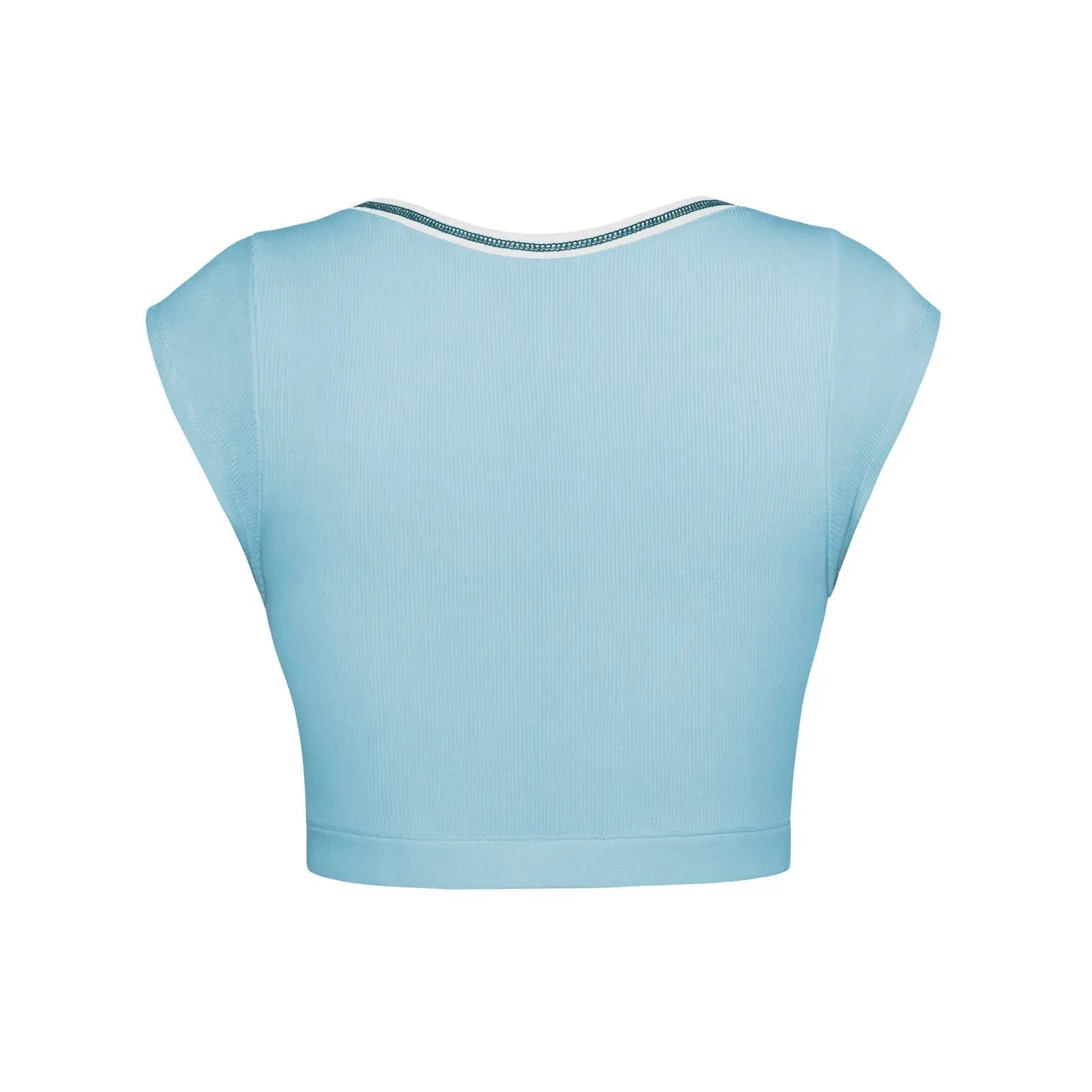 Slim Fit Ultra Short Sexy Spicy Girls Top Knitted Thread T-shirt - Blade & Thread