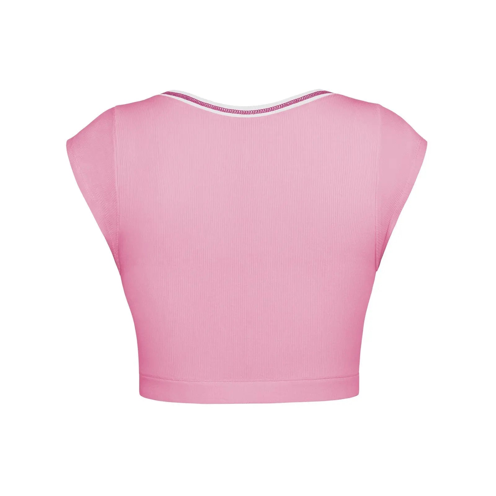 Slim Fit Ultra Short Sexy Spicy Girls Top Knitted Thread T-shirt - Blade & Thread