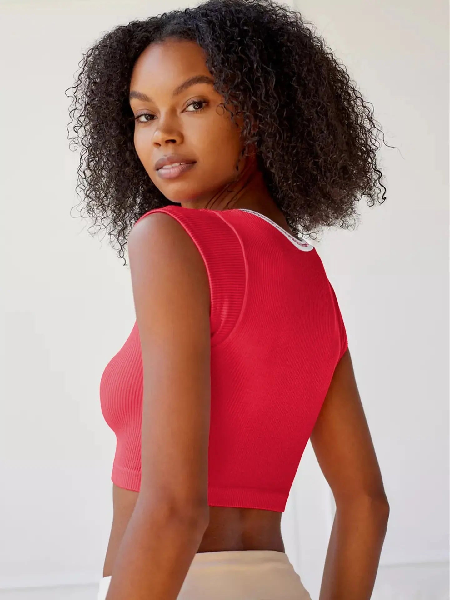 Slim Fit Ultra Short Sexy Spicy Girls Top Knitted Thread T-shirt - Blade & Thread