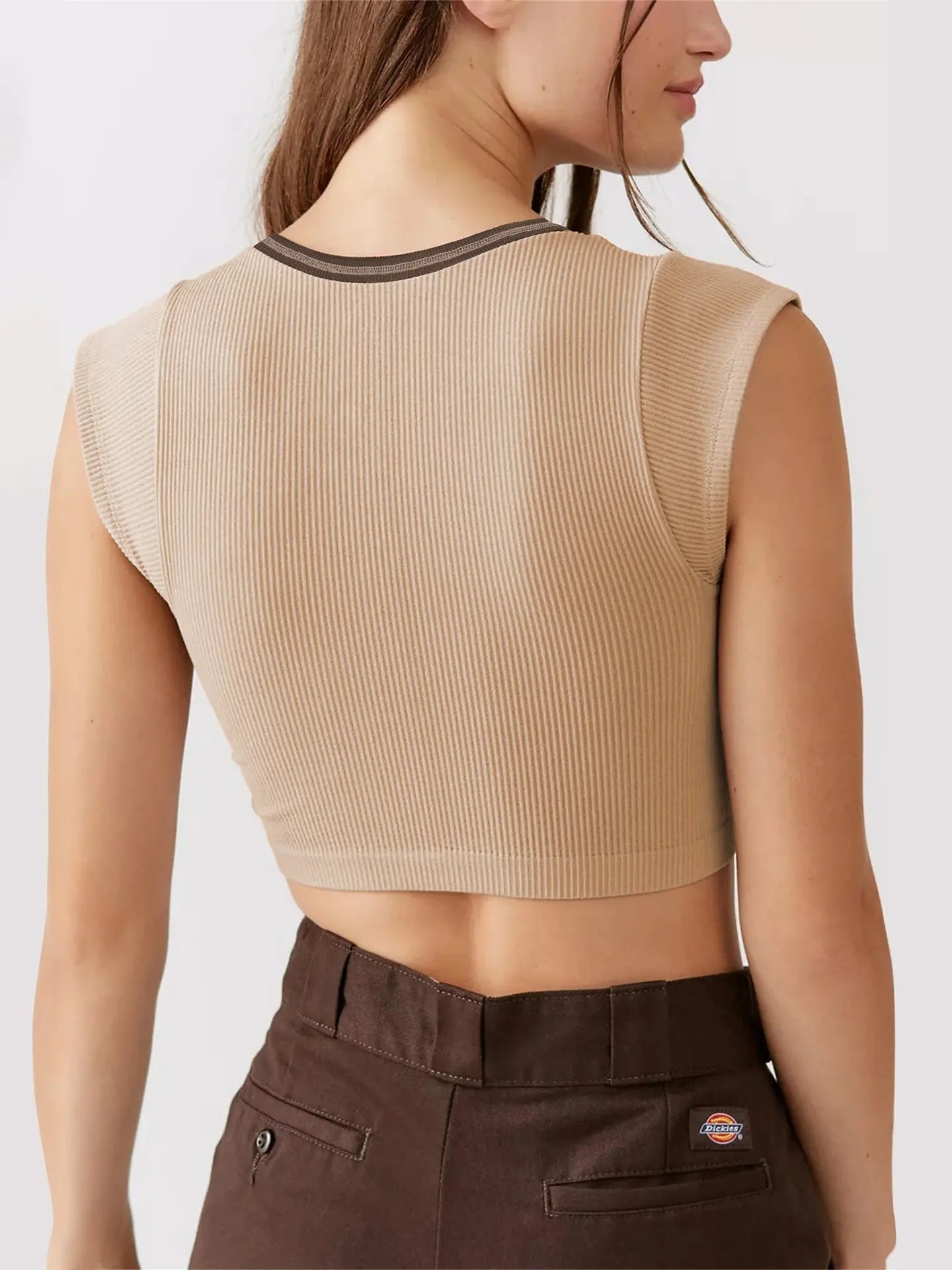Slim Fit Ultra Short Sexy Spicy Girls Top Knitted Thread T-shirt - Blade & Thread