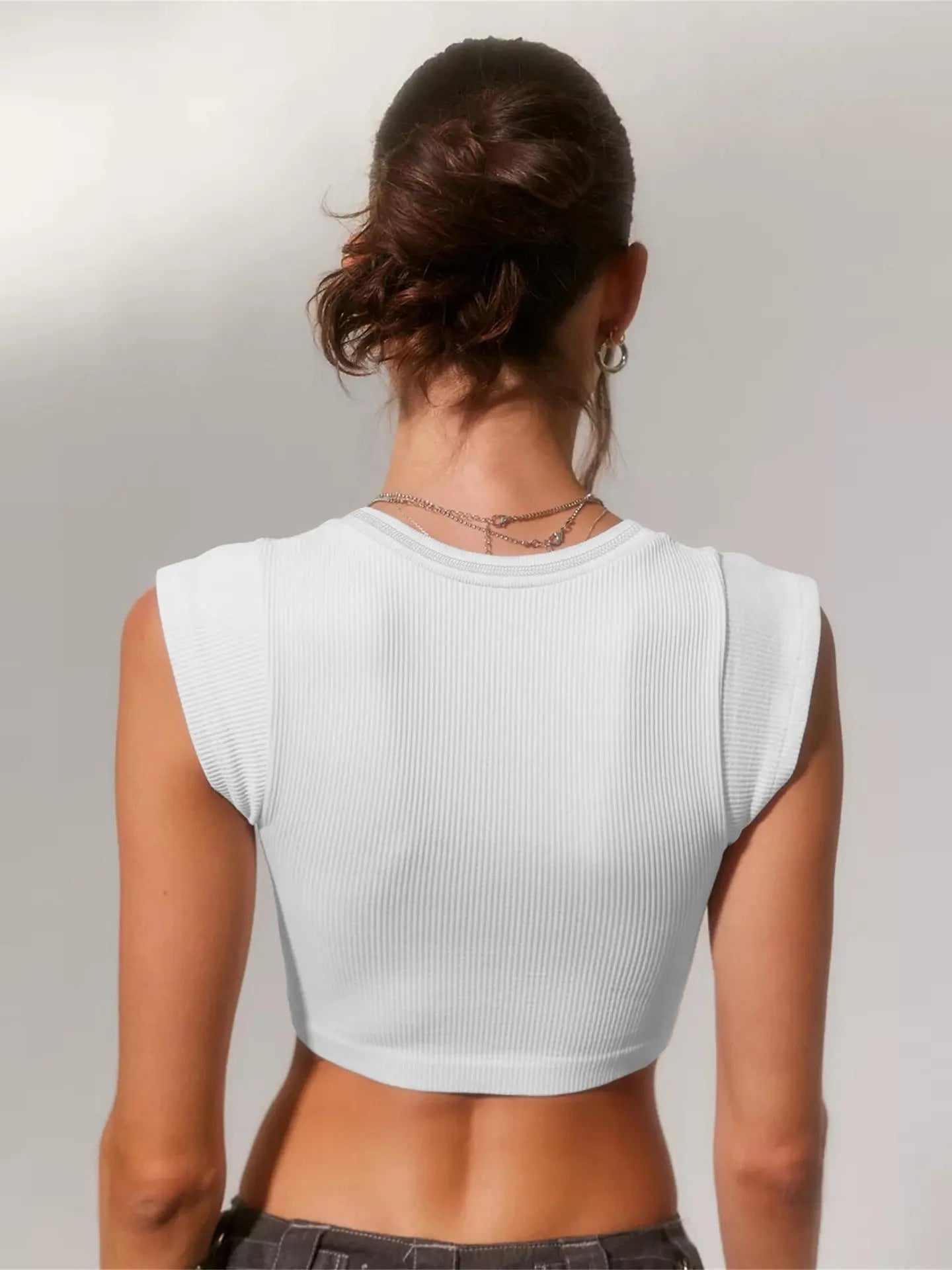 Slim Fit Ultra Short Sexy Spicy Girls Top Knitted Thread T-shirt - Blade & Thread