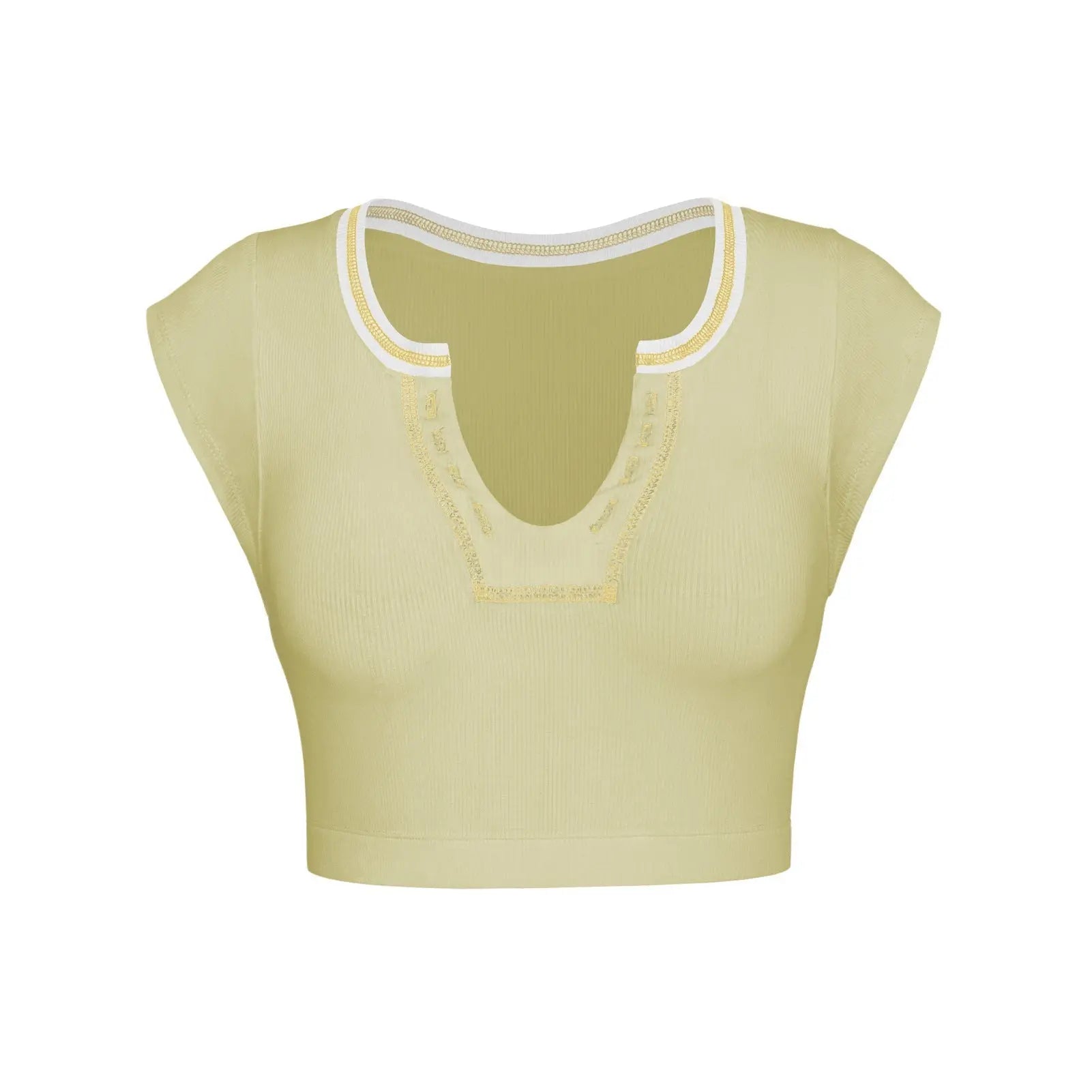 Slim Fit Ultra Short Sexy Spicy Girls Top Knitted Thread T-shirt - Blade & Thread