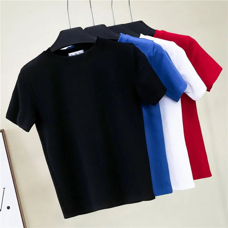 Slim-fitting round neck short-sleeved T-shirt - Blade & Thread