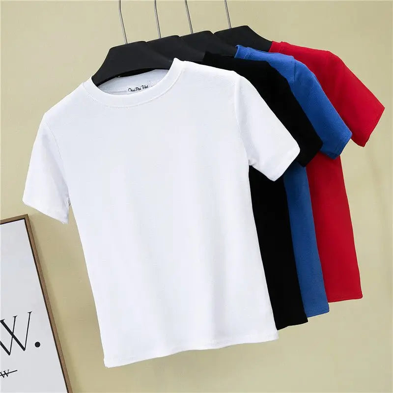 Slim-fitting round neck short-sleeved T-shirt - Blade & Thread