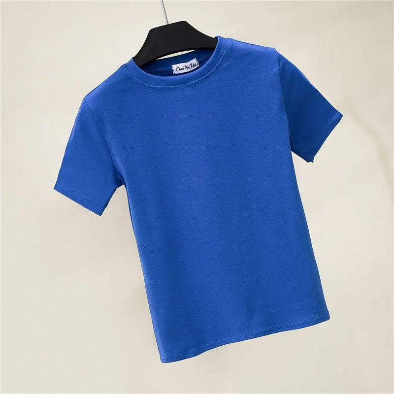 Slim-fitting round neck short-sleeved T-shirt - Blade & Thread