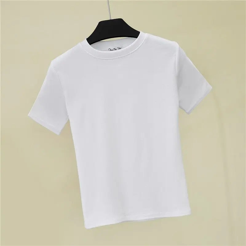 Slim-fitting round neck short-sleeved T-shirt - Blade & Thread