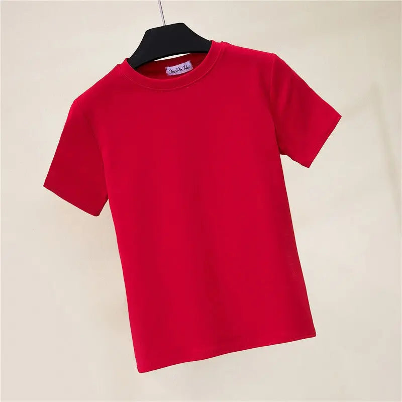 Slim-fitting round neck short-sleeved T-shirt - Blade & Thread