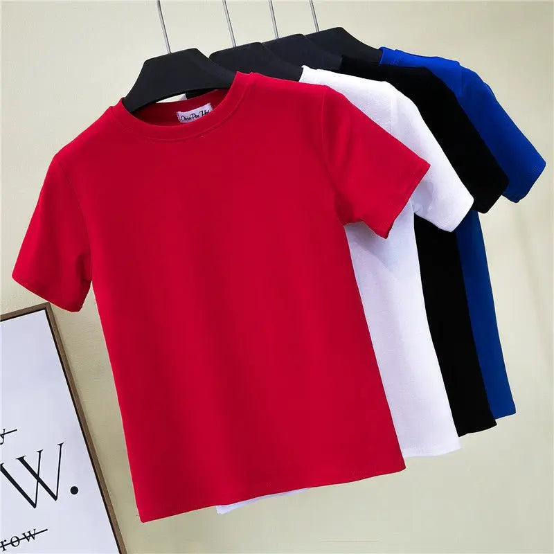 Slim-fitting round neck short-sleeved T-shirt - Blade & Thread
