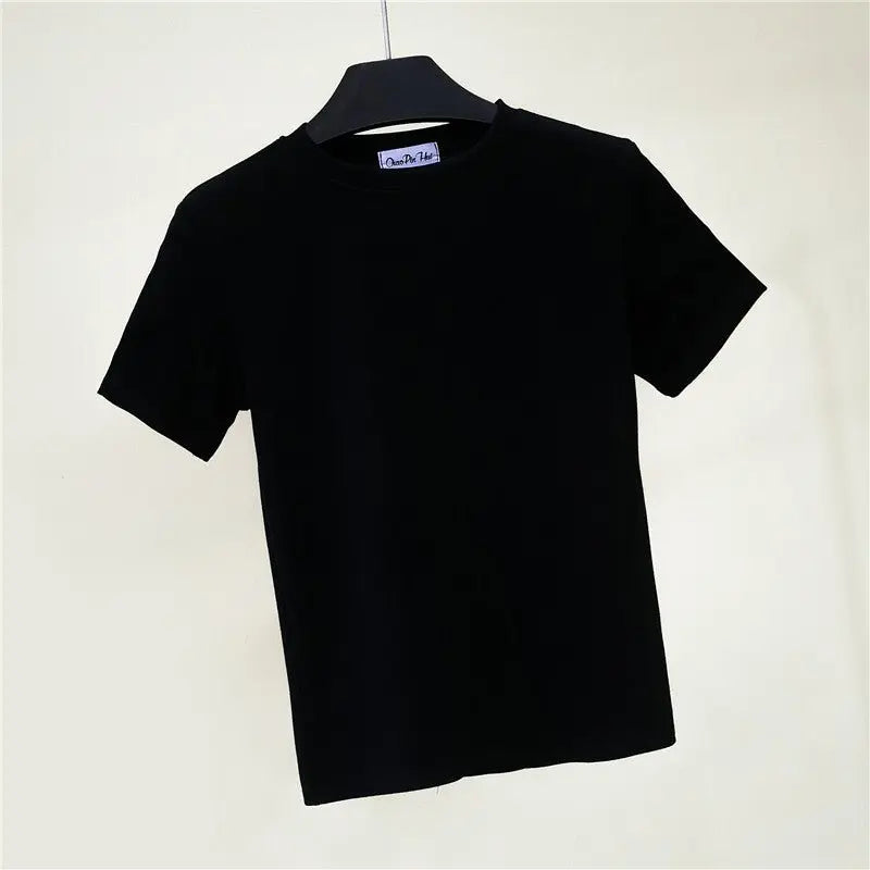 Slim-fitting round neck short-sleeved T-shirt - Blade & Thread