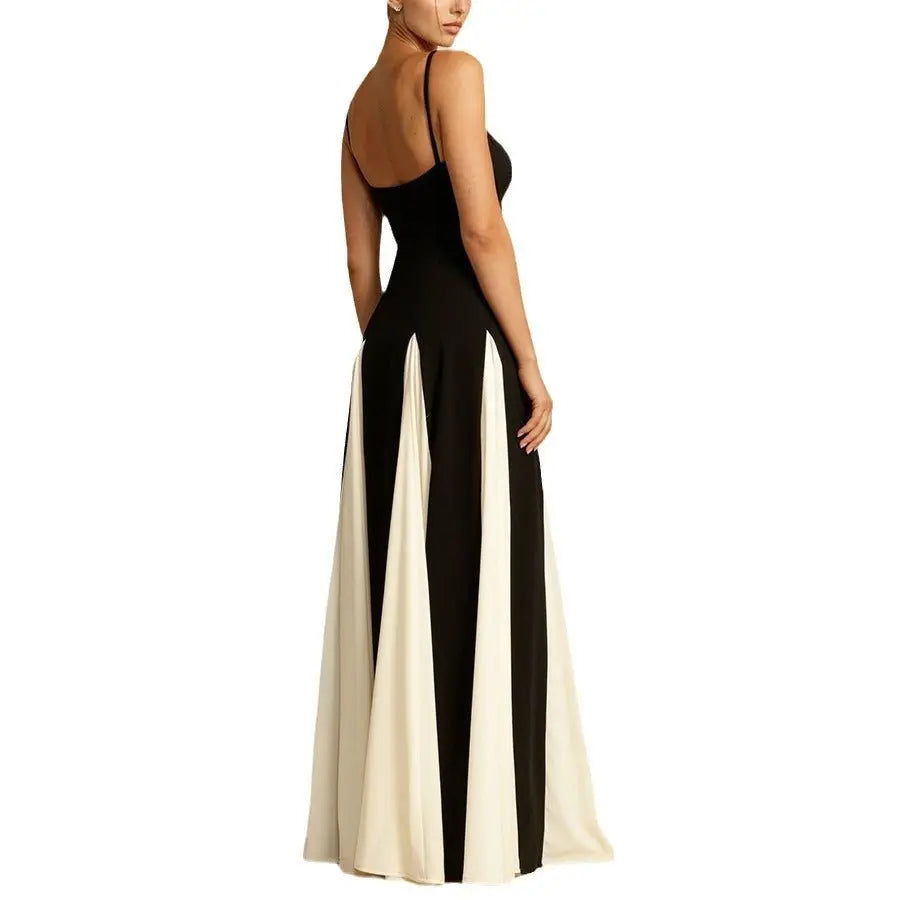 Sling contrast color dress - Blade & Thread