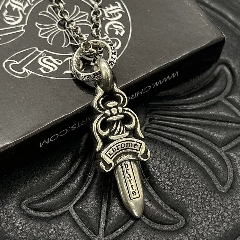 Small Retro Dagger Necklace - Blade & Thread