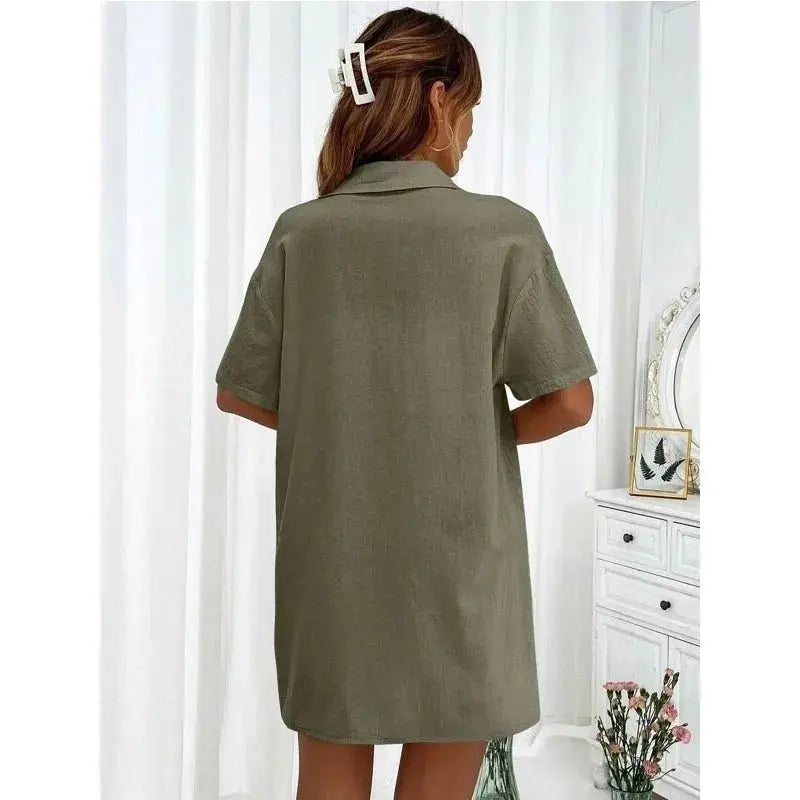Solid Color Casual Loose Short Pants Sets For Women - Blade & Thread