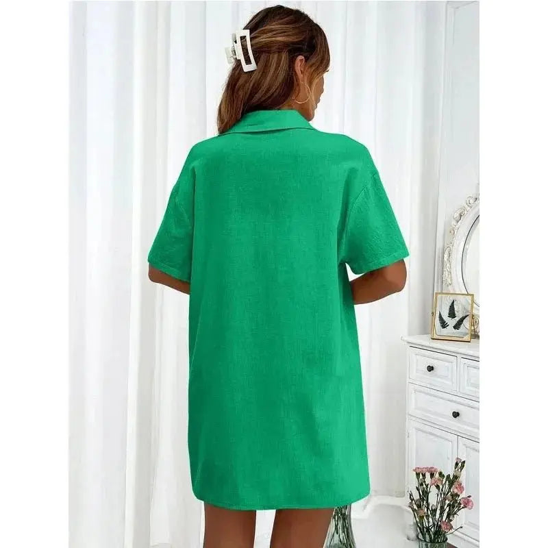 Solid Color Casual Loose Short Pants Sets For Women - Blade & Thread