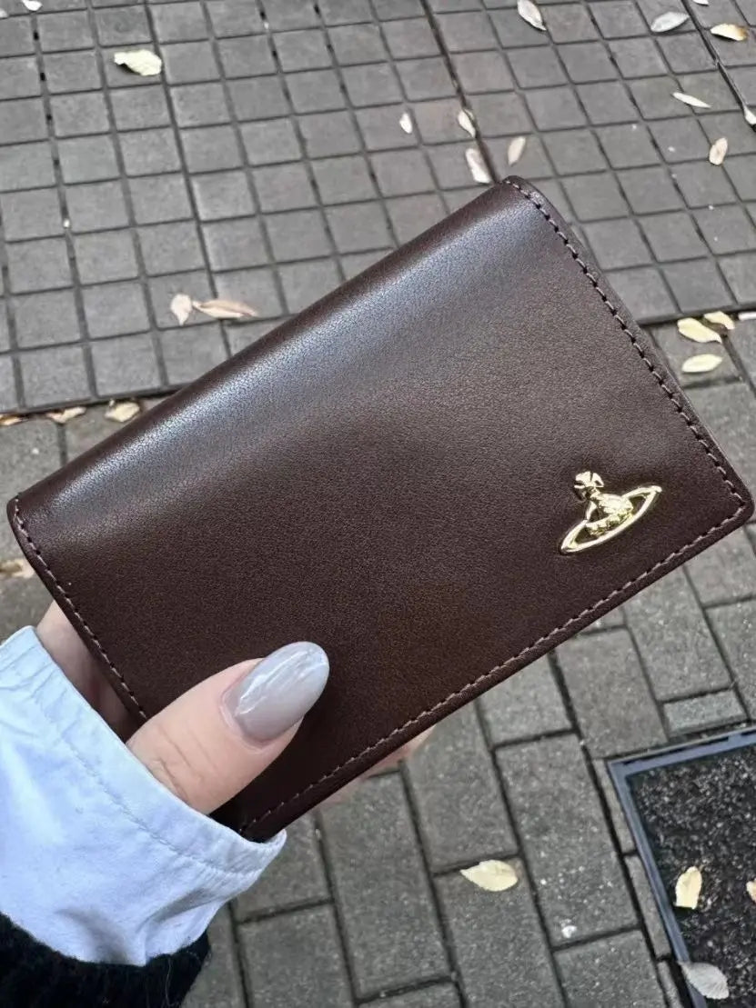 Solid color long cowhide card bag ID bag - Blade & Thread