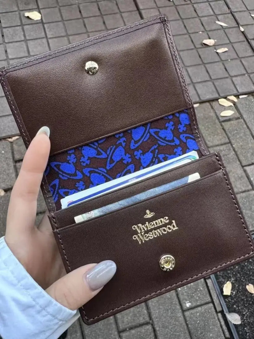 Solid color long cowhide card bag ID bag - Blade & Thread