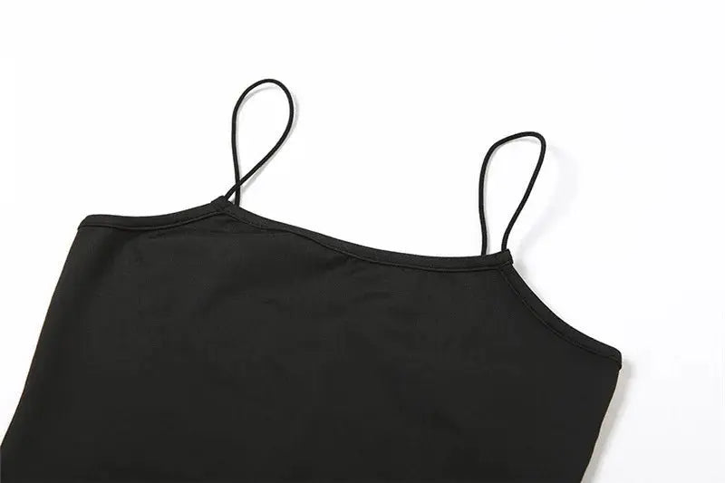 Solid Sleeveless Playsuit Club Streetwear - Blade & Thread