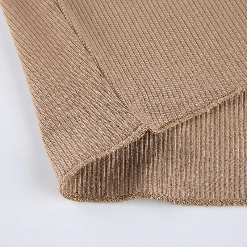 Solid Turtleneck Cropped T Shirt Women Autumn Casual Long Sleeve Ladies Skinny Basic - Blade & Thread