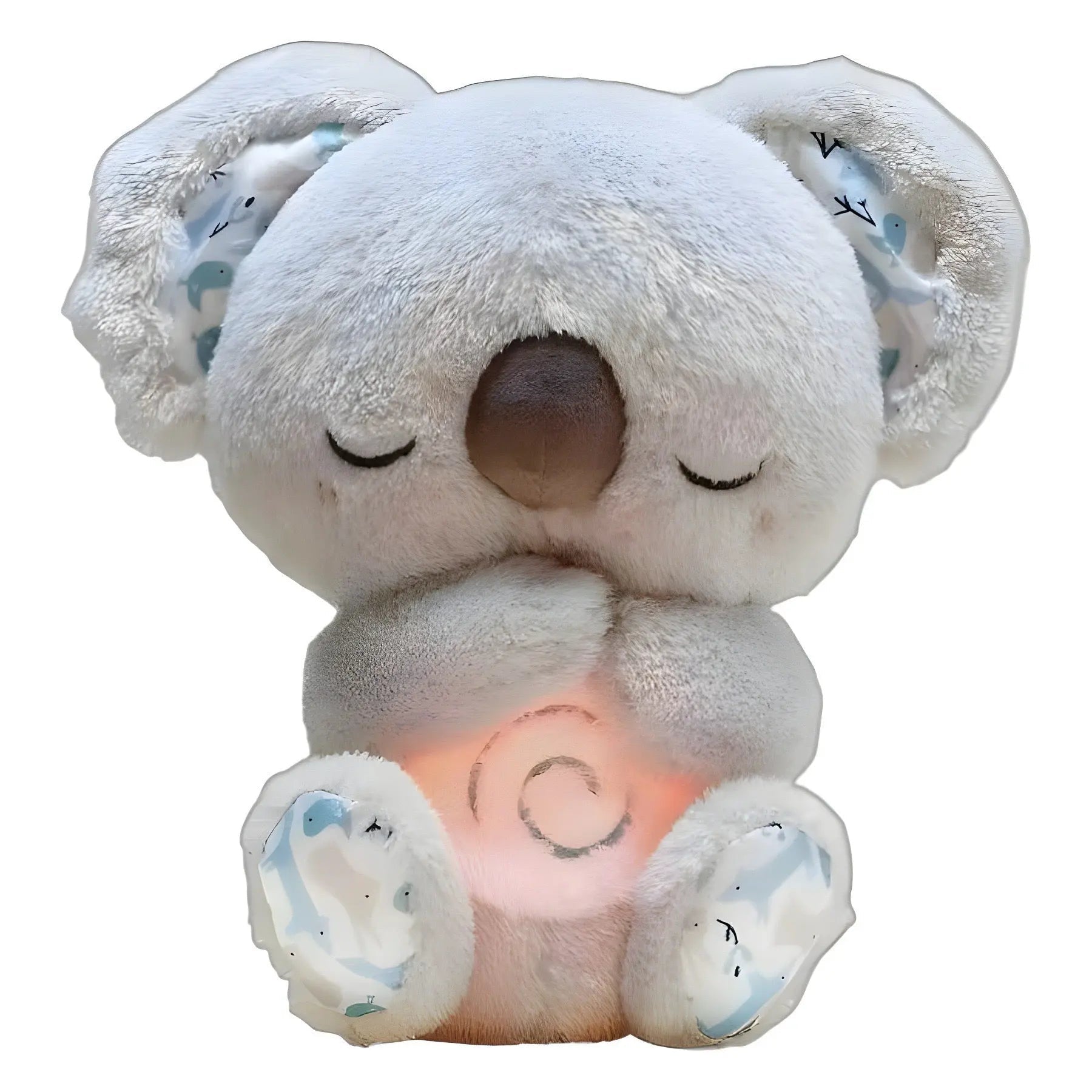 Sound Machine Soothe 'n Snuggle Otter Portable Plush Baby Toy with Sensory Details Music Lights & Rhythmic Breathing Motion - Blade & Thread