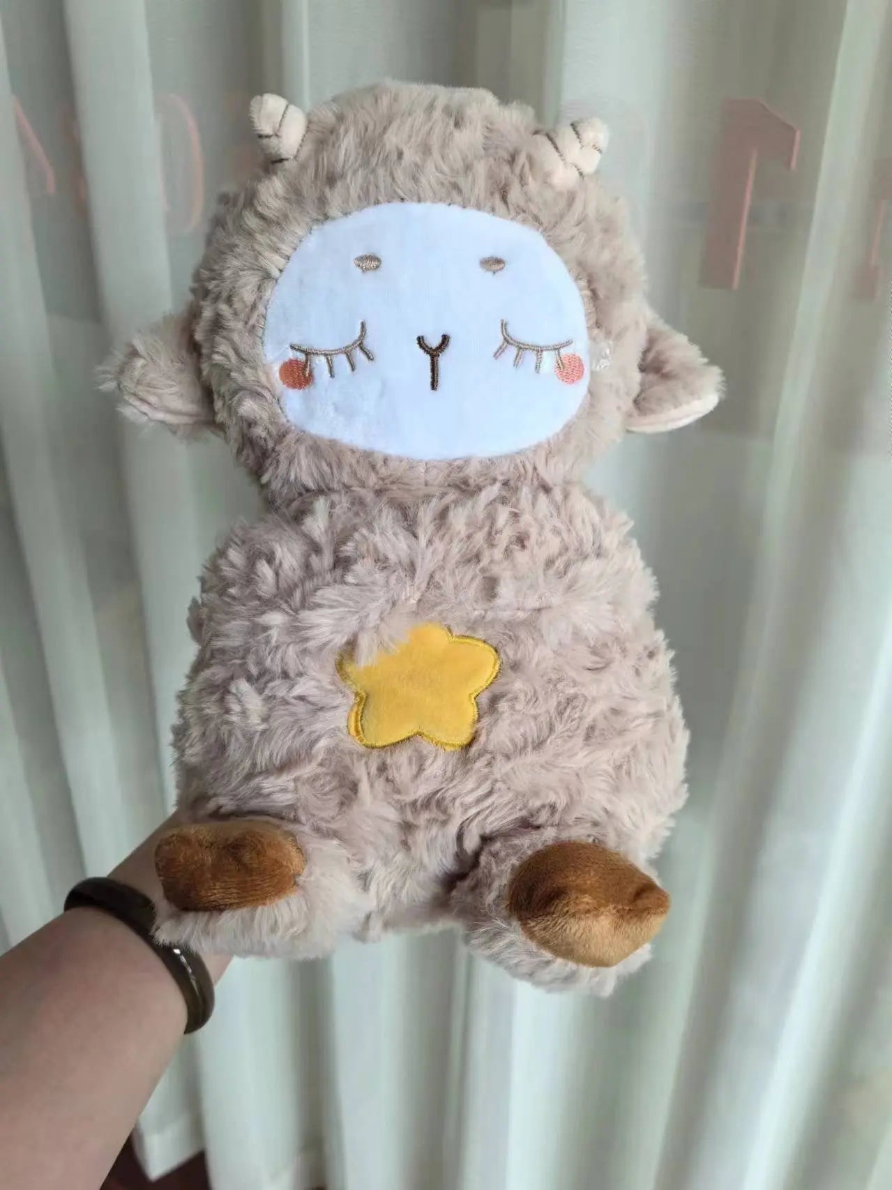 Sound Machine Soothe 'n Snuggle Otter Portable Plush Baby Toy with Sensory Details Music Lights & Rhythmic Breathing Motion - Blade & Thread