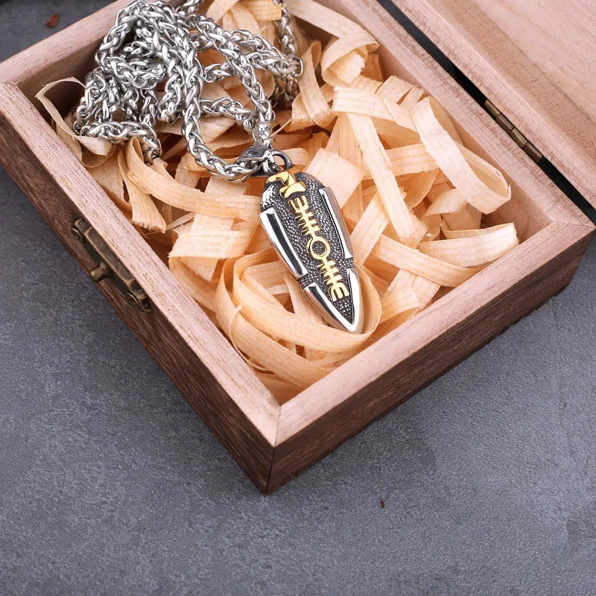Spear Odin Valknut Gungnir Pendant Necklace - Blade & Thread