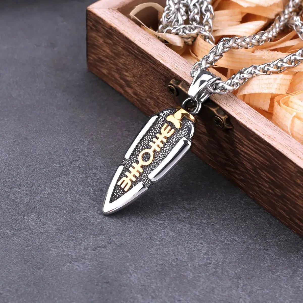 Spear Odin Valknut Gungnir Pendant Necklace - Blade & Thread