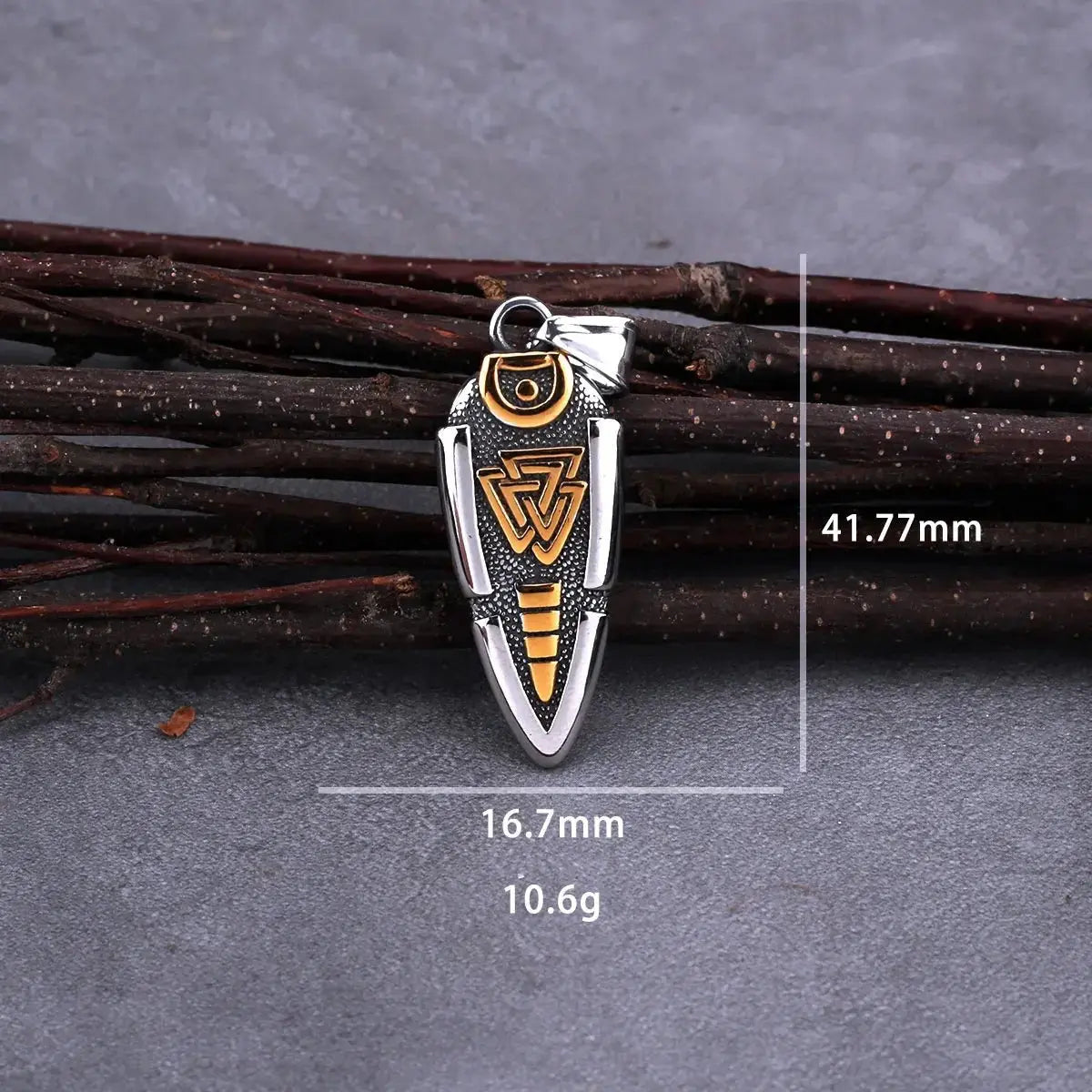 Spear Odin Valknut Gungnir Pendant Necklace - Blade & Thread